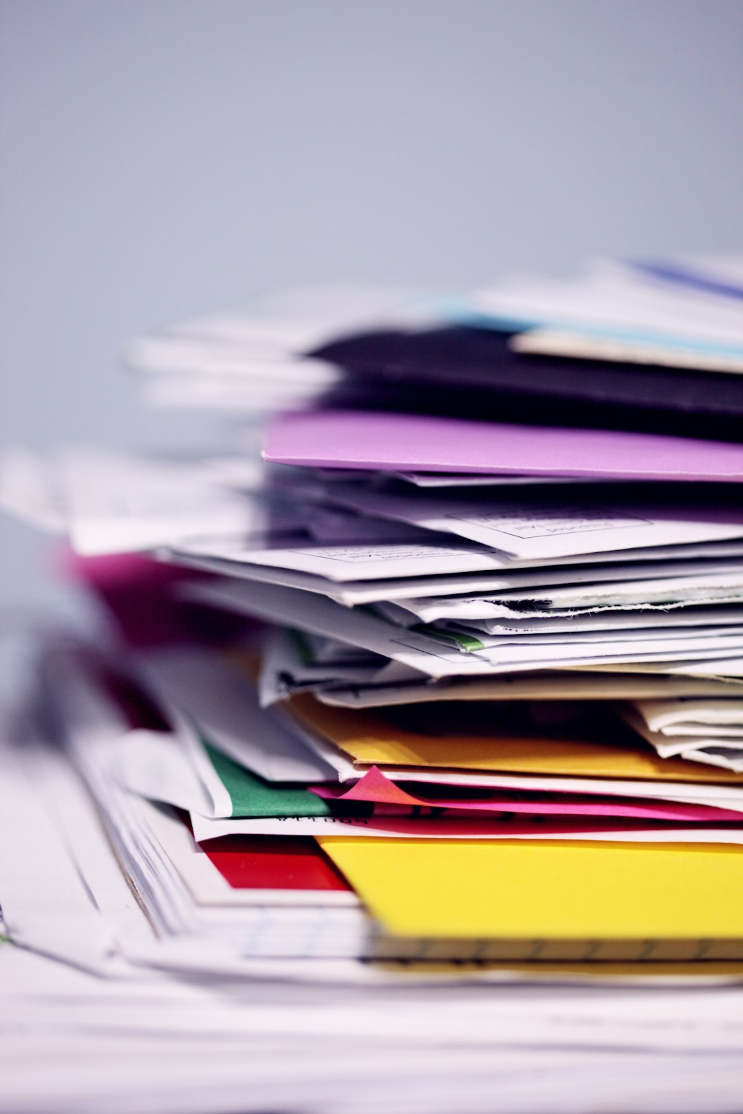 Mastering the First Impression: Your intriguing post title goes here Pile of mail waiting to be sorted and shredded.